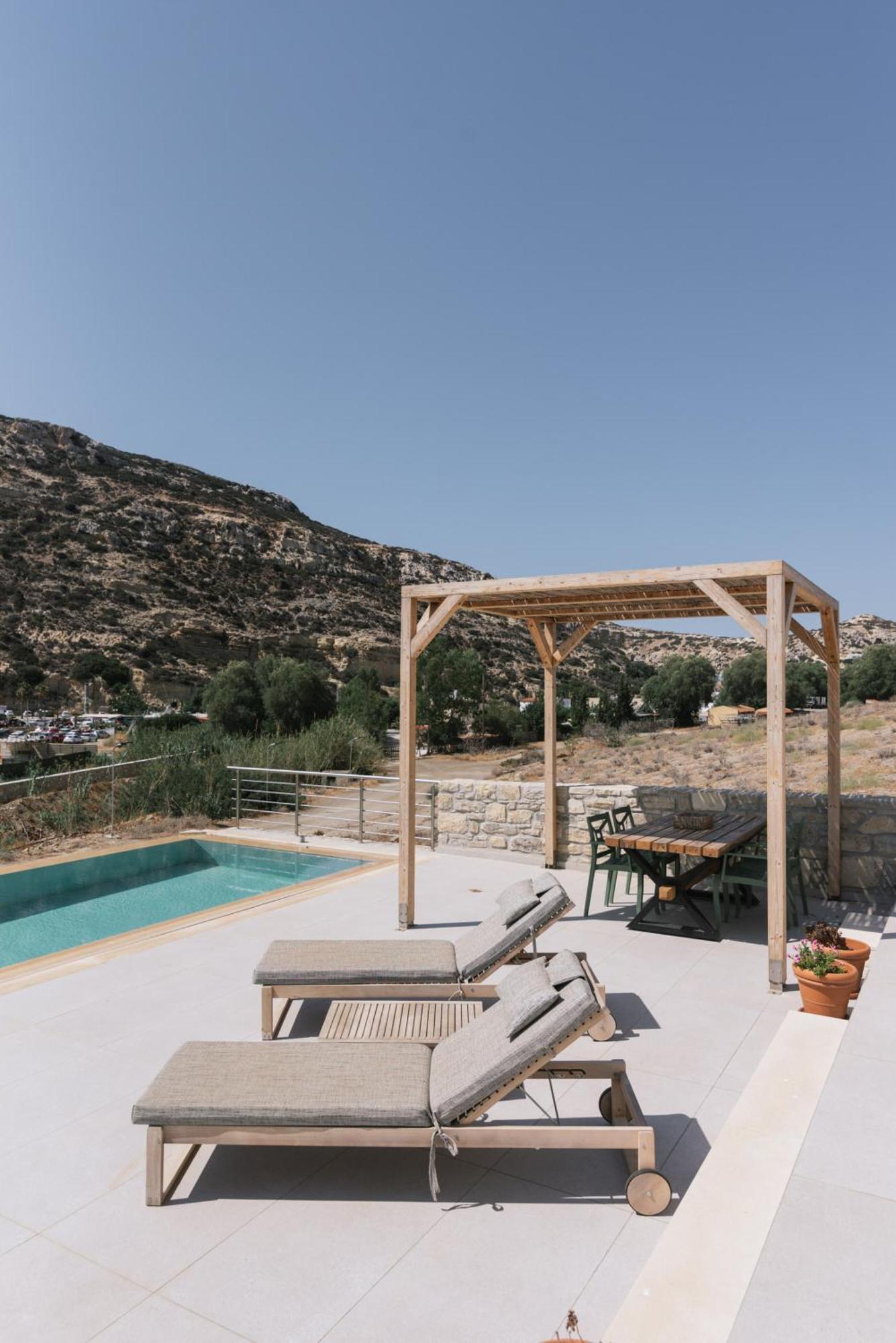 Luxury Villas Ammos In Style Matala  Ngoại thất bức ảnh